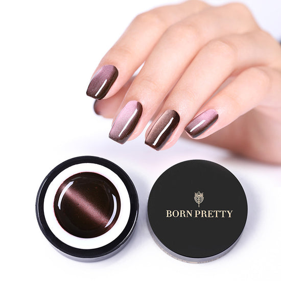 Magnetic Cat Eye Gel Nail Polish – 5D Holographic Metallic Soak-Off UV Gel for DIY Manicures