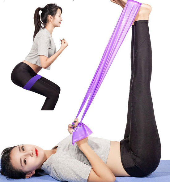 Yoga Resistance Bands – Stretch, Pilates & Strength Training Exercise Bands for Home Fitness