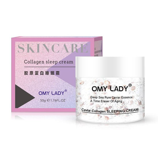 Overnight Collagen Sleep Cream – Hydrating & Firming Treatment