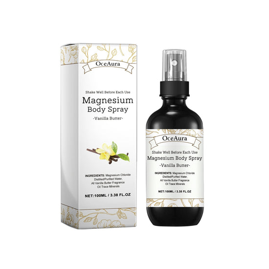 Magnesium Body Spray – Natural Relaxation Mist for Sleep, Stress Relief & Muscle Recovery 🌿